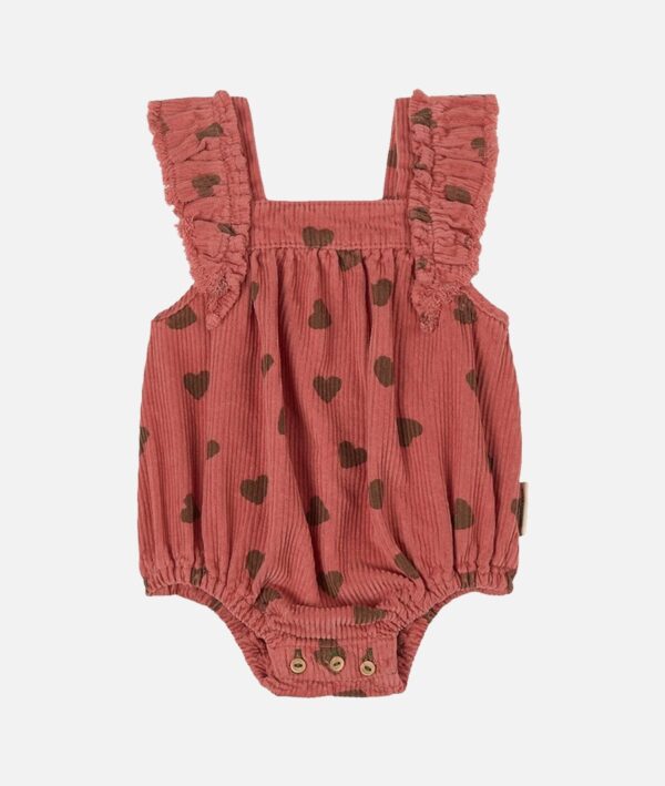 Printed romper pomegranate