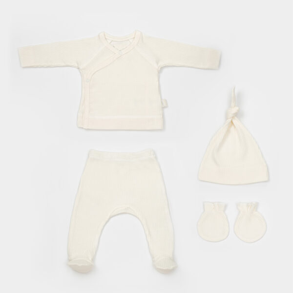 new born 4 pcs set- White